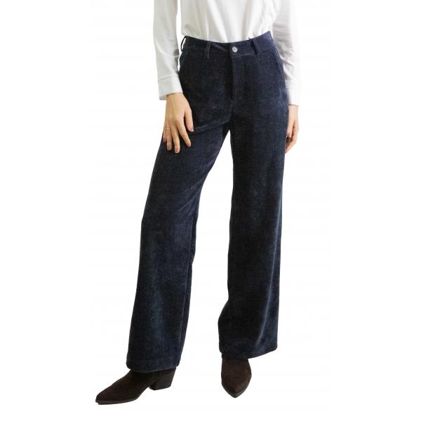 Pantalone in velluto denim "Eva"